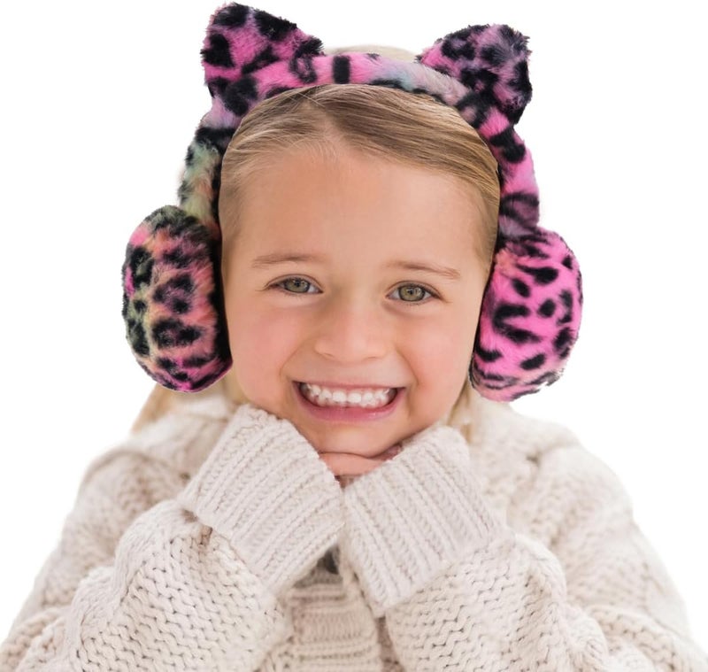KEEPFLY Store Kids Girls Winter Earmuffs Warm Cute Plush Cat Ears Muffs Toddler Boys Ear Warmer Outdoor Ear Covers - Image 2